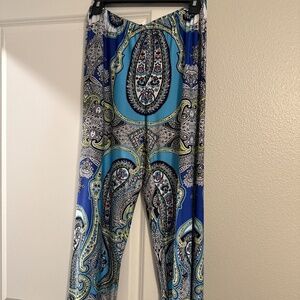 Wide leg flowy dress pants